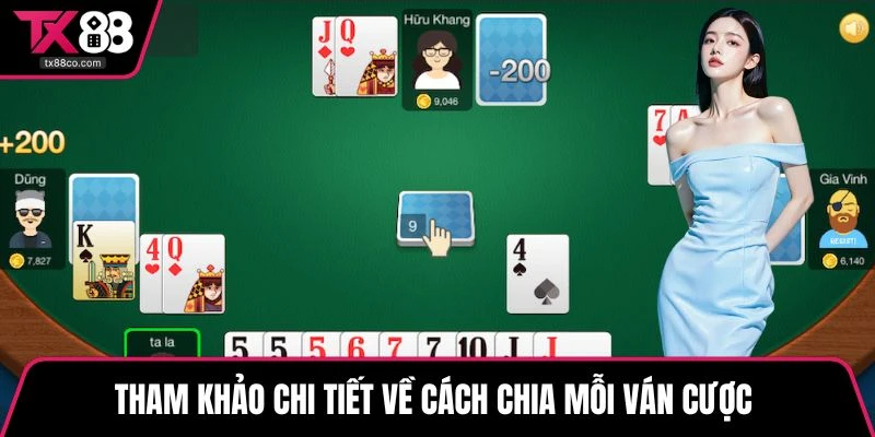 Tham khảo chi tiết về cách chia mỗi ván cược